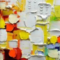 Color Block Abstract detail by Palette Knife wall art minimalism
